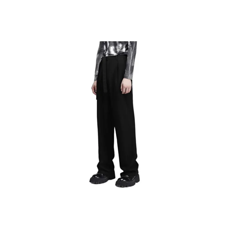 RAYSHOW Casual Pants Men's Black-3