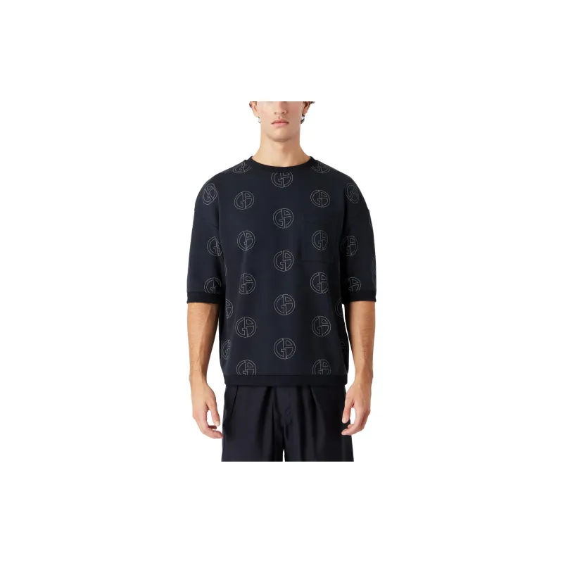 GIORGIO ARMANI Monogram pattern Sweatshirt-3
