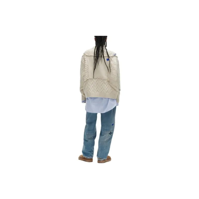 ADER ERROR X Zara Oversized Patchwork Knit Sweater-4
