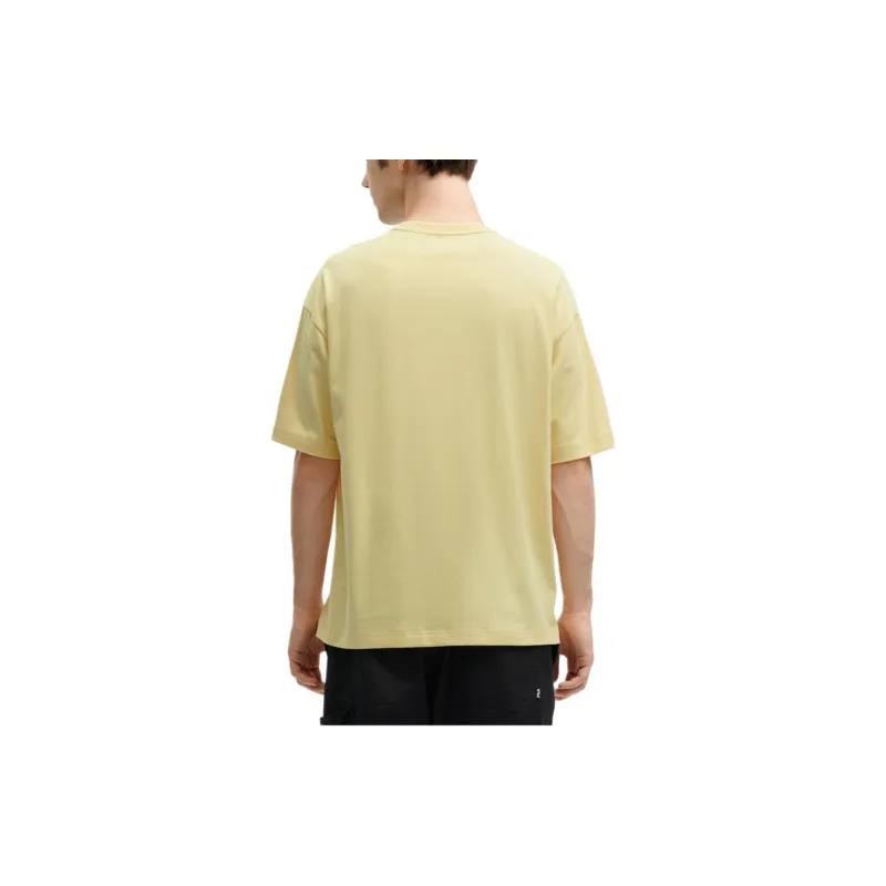 FILA T Shirt Unisex Morning Dawn Yellow-2