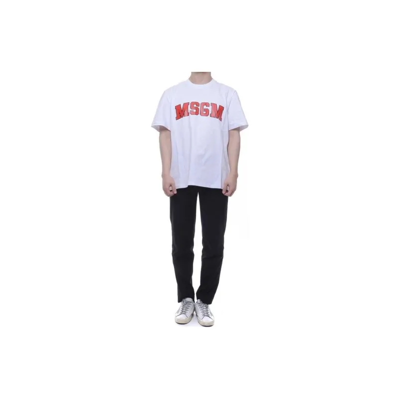 MSGM T Shirts Men White-2
