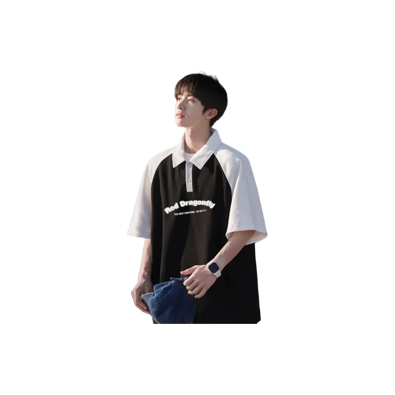 RED DRAGONFLY Short Sleeve Polo Shirts Unisex-5