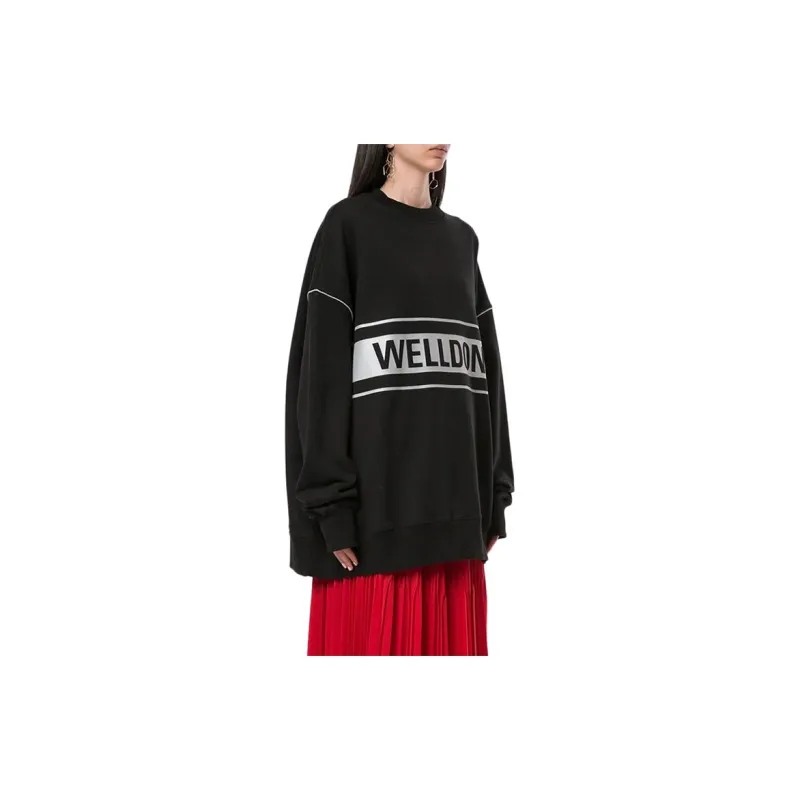 WE11DONE 'Well Done' Print Hoodie-7