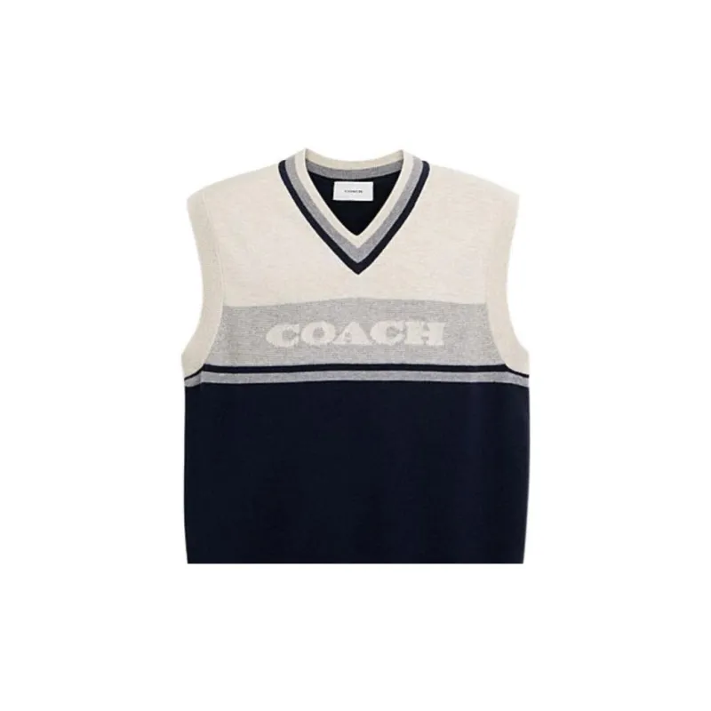 COACH Vests Men Navy-4