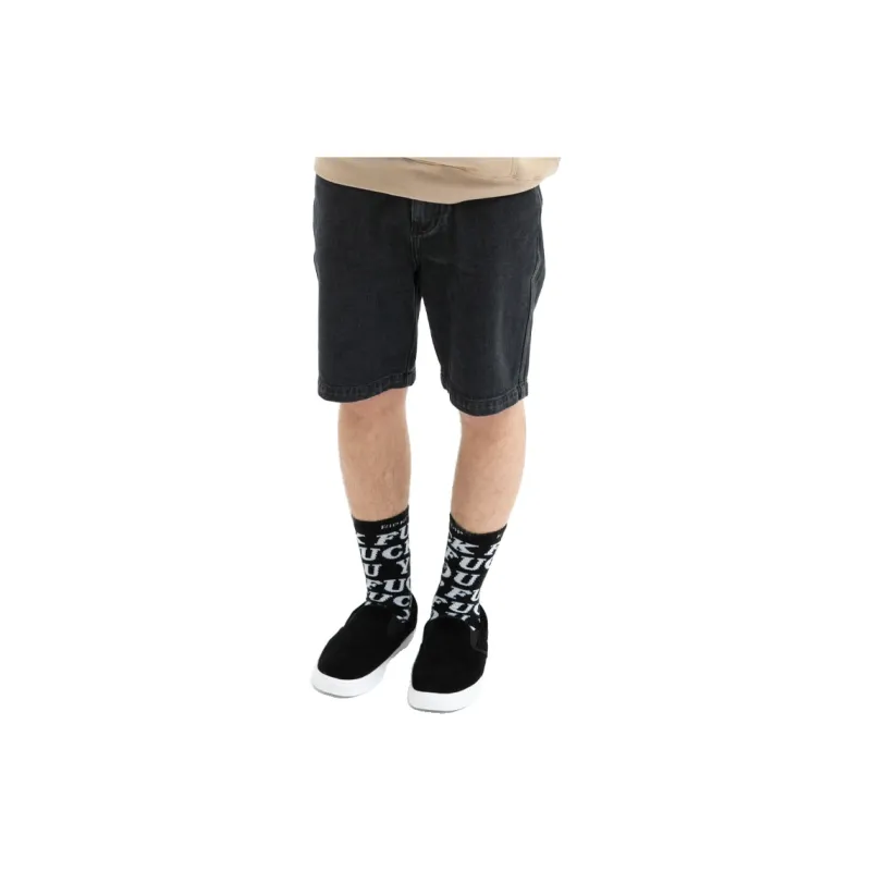 RIPNDIP Denim Shorts Men Black-2