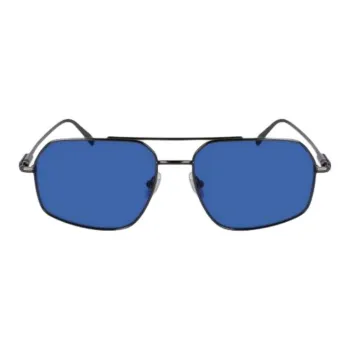 FERRAGAMO Metal Aviator Sunglasses Men's Black