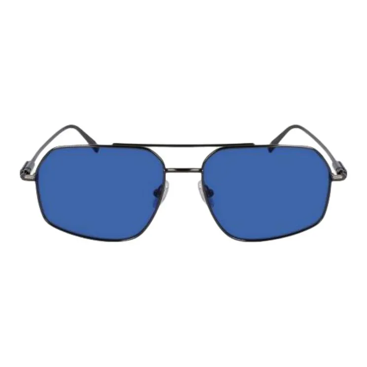 FERRAGAMO Metal Aviator Sunglasses Men's Black-0