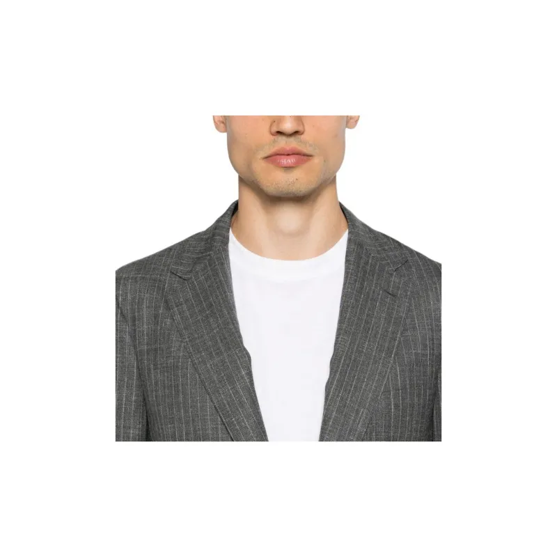 Canali Checked Single-breasted Suit-3