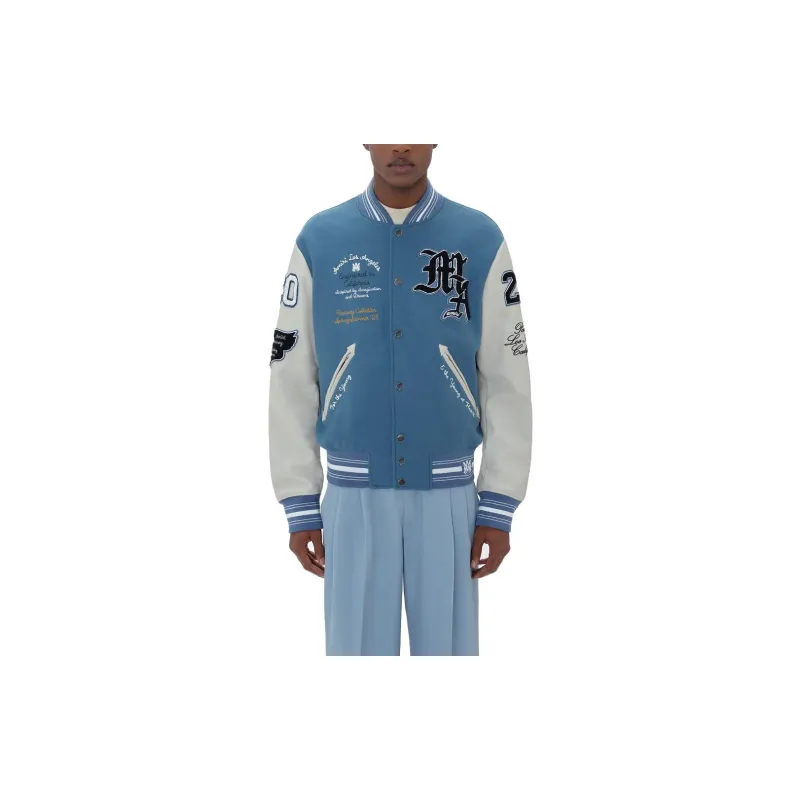 AMIRI Patch detail Varsity Jacket-3