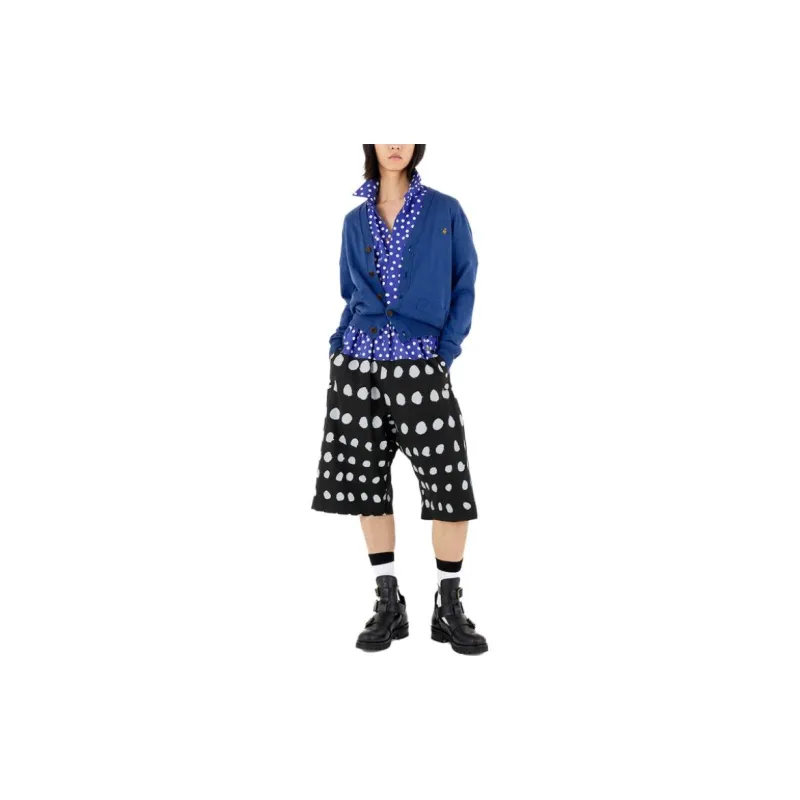 Vivienne Westwood Orb Logo Embroidered V Neck Cardigan-1