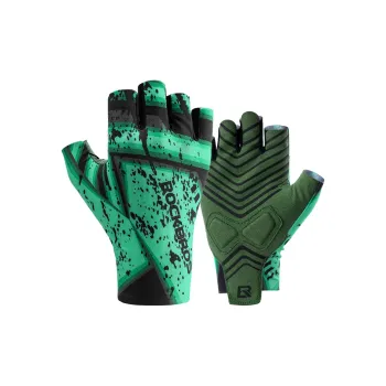 ROCKBROS Riding Equipment Cycling Glove Cycling Unisex Polyester Elastane Nylon PU Black Green