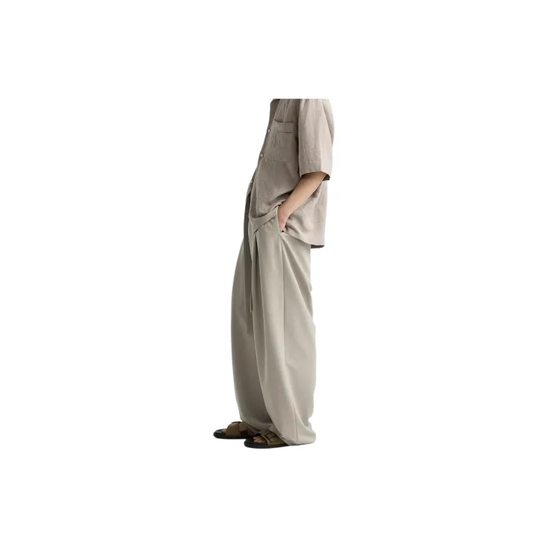 ZARA Casual Pants Men's Light Brown Yellow-4