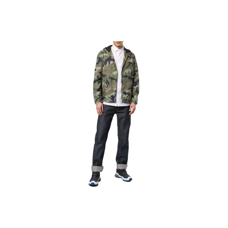 Valentino Jackets Coats Men's Green-1