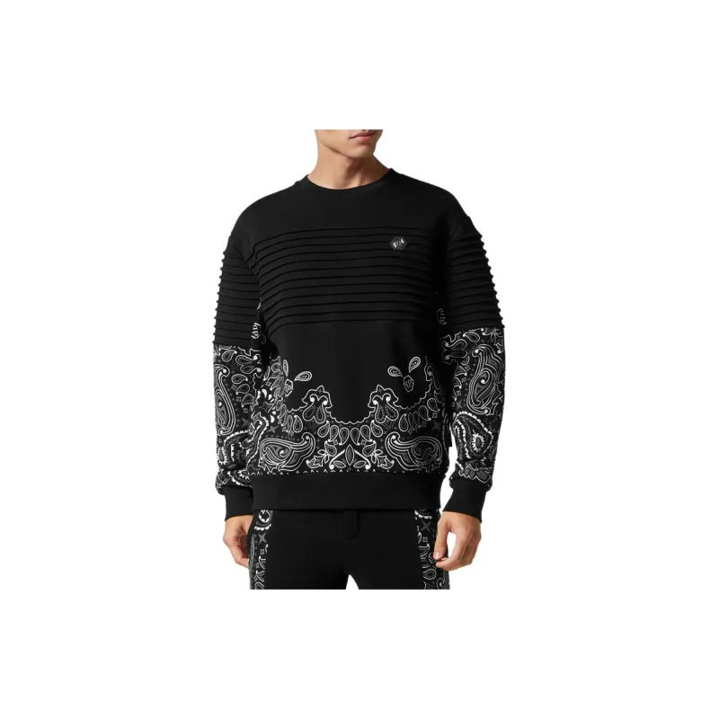 PHILIPP PLEIN Paisley print Cotton Sweatshirt-2