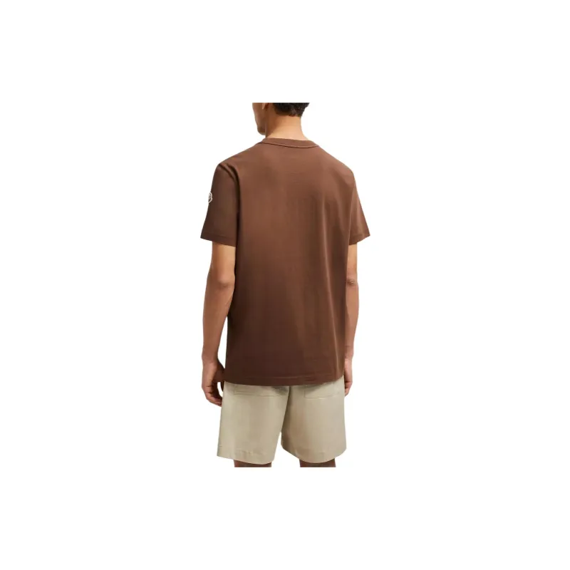 Moncler Logo patch Cotton T shirt-2