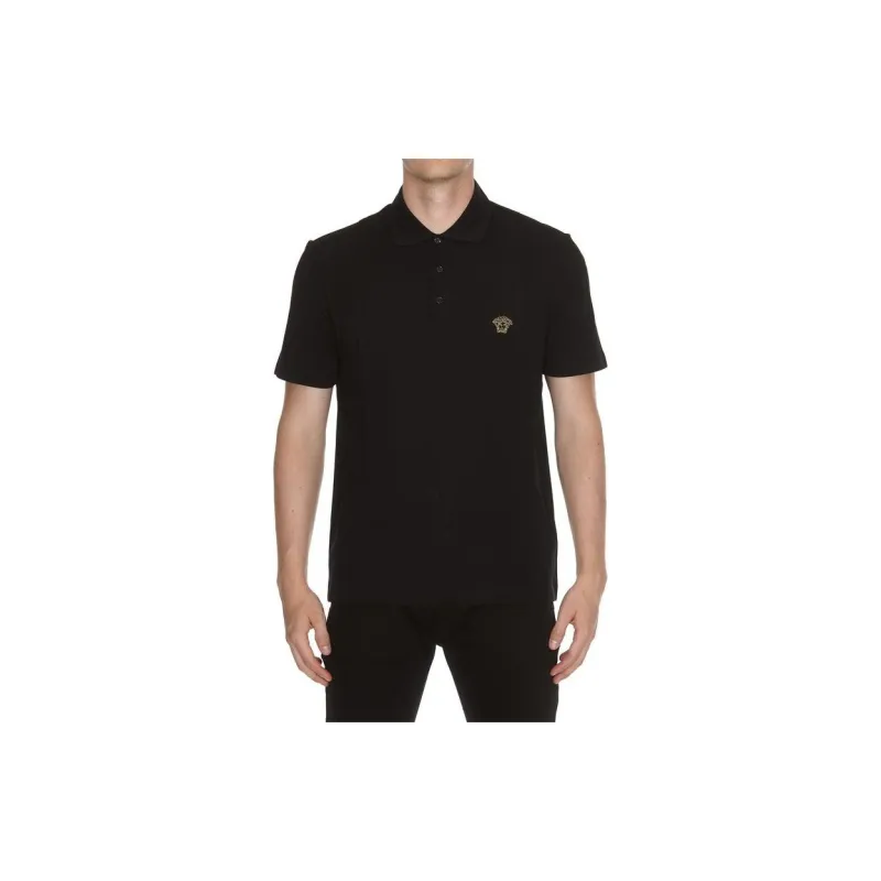 VERSACE SS23 Polo Shirt Men's Black-1