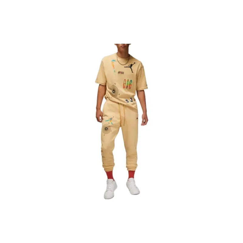 Jordan Casual Pants Men Brown-2
