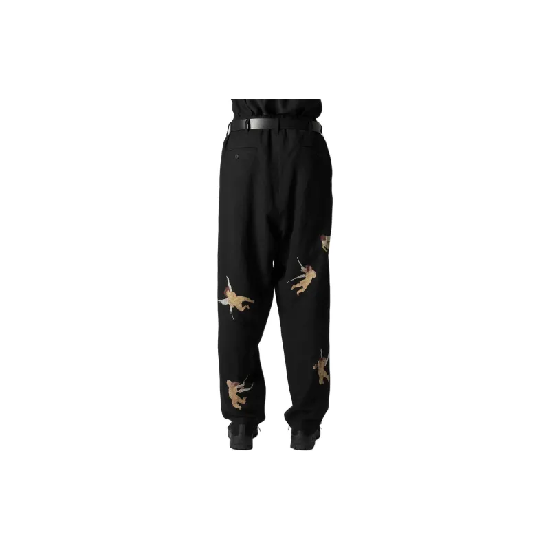 Yohji Yamamoto Angel print Trousers-5