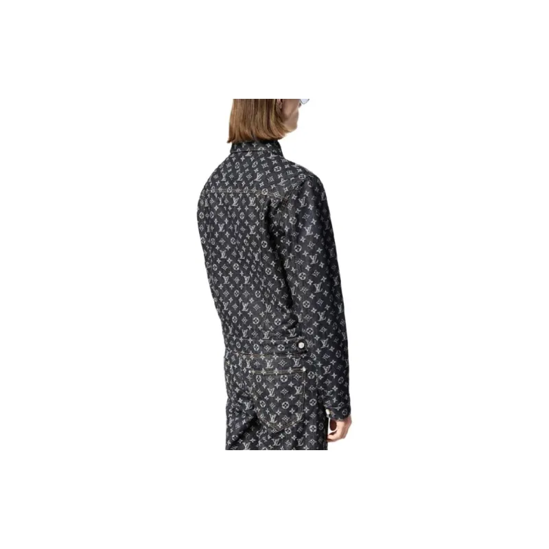LOUIS VUITTON 1AGHUM Monogram Jacquard Denim Jacket-3