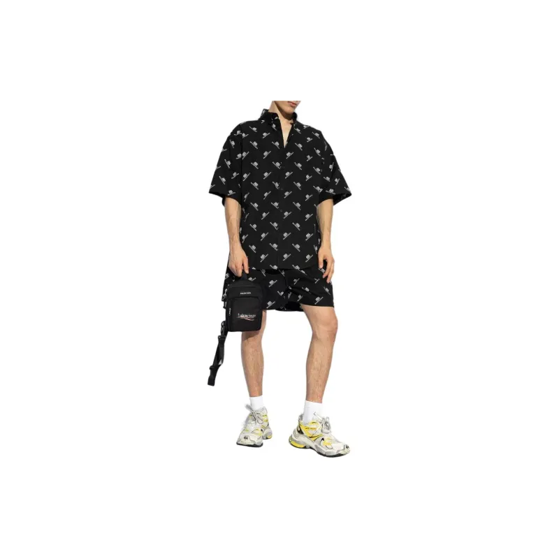 Balenciaga Bb Logo Bermuda Shorts-1