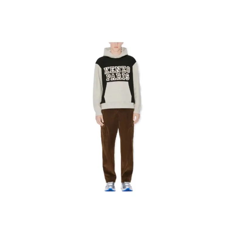 KENZO Colour block Stretch cotton Hoodie-2