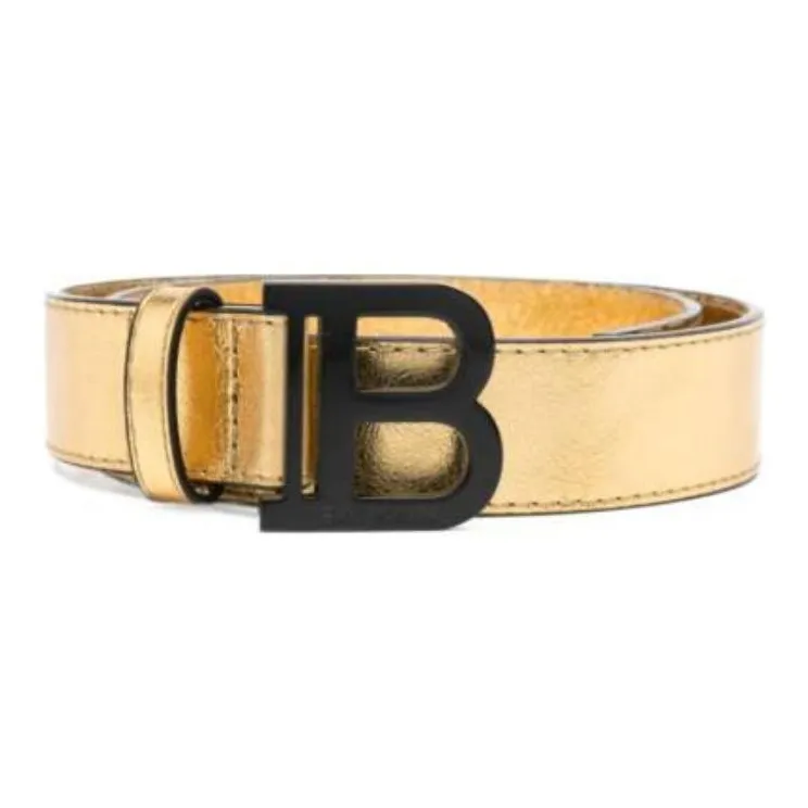 BALMAIN Logo-buckle Leather Belt-0
