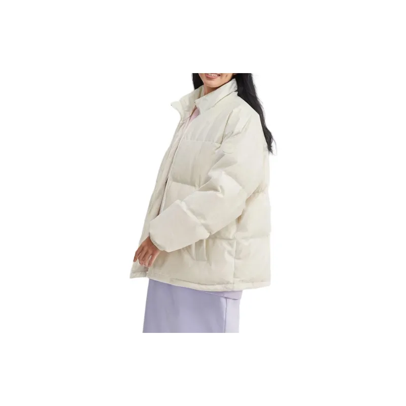 Skechers Sports Collection Puffer Jackets Unisex Cream Beige White-4