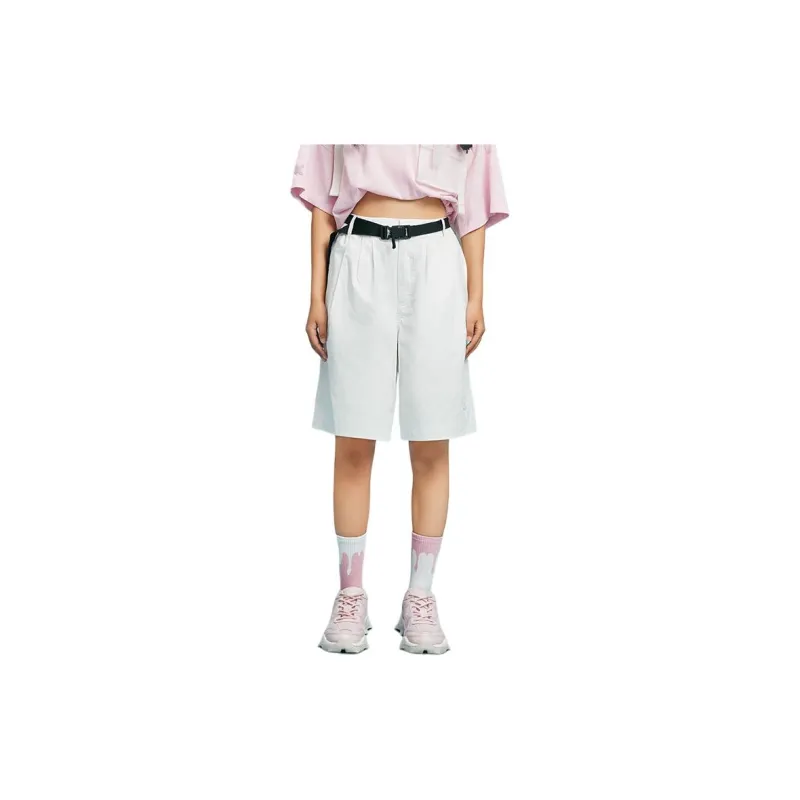 PUMA x POP MART Casual Shorts Men's Pure White-2