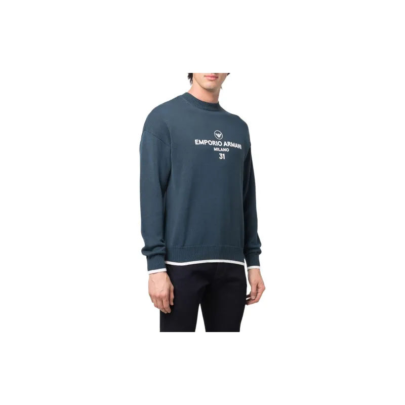 EMPORIO ARMANI Sweaters Men Blue-3
