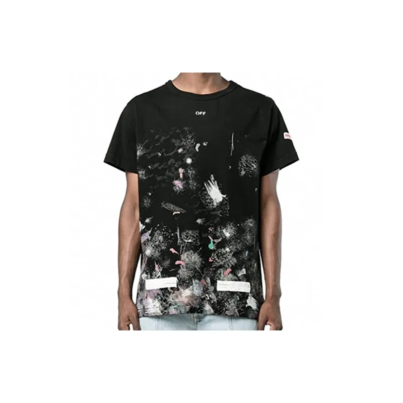 OFF WHITE Galaxy Brushed T shirt-2
