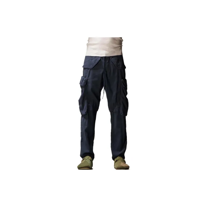 GREG LAUREN Cargo Pants Men's Marine Blue-1