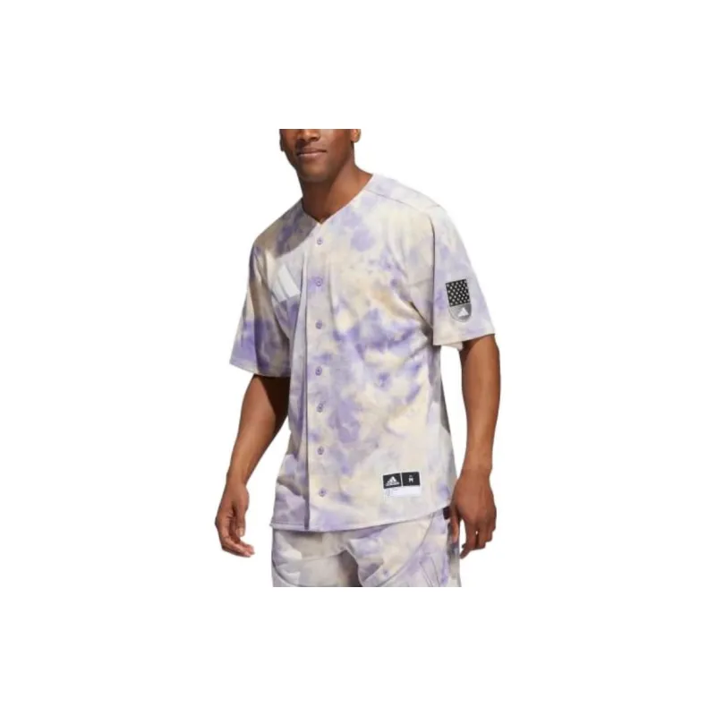 Adidas T-Shirts Men Lilac-3