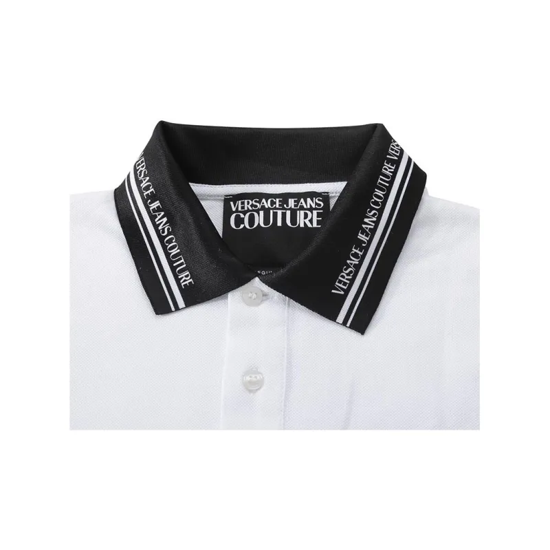 VERSACE JEANS COUTURE Logo embroidered Cotton Polo Shirt-2