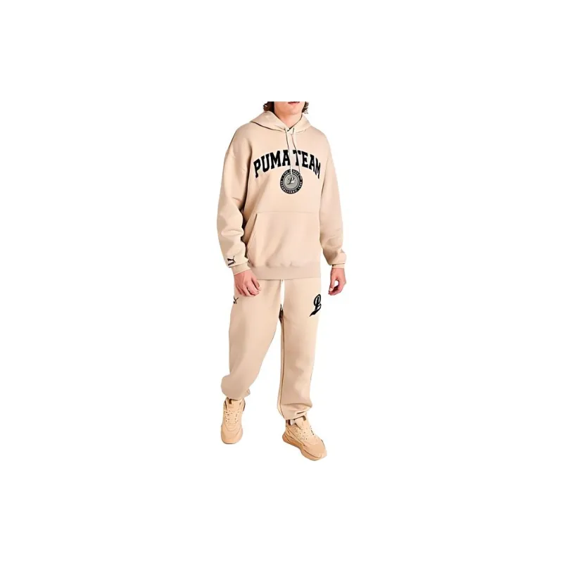 PUMA TEAM Hoodie TR Sweatshirt Men's Coffee-4