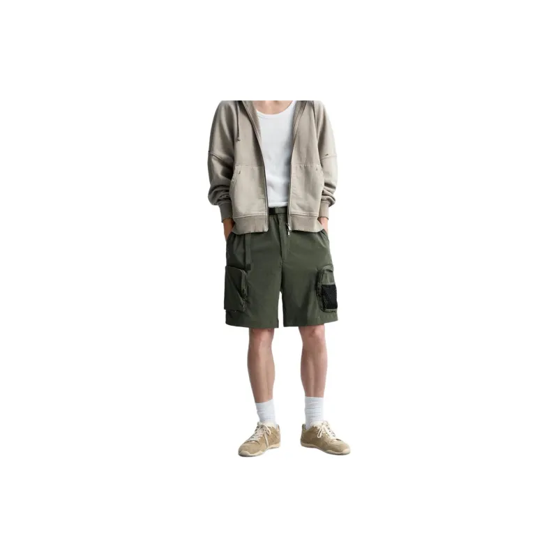 ZARA Cargo Shorts Men Khaki-2