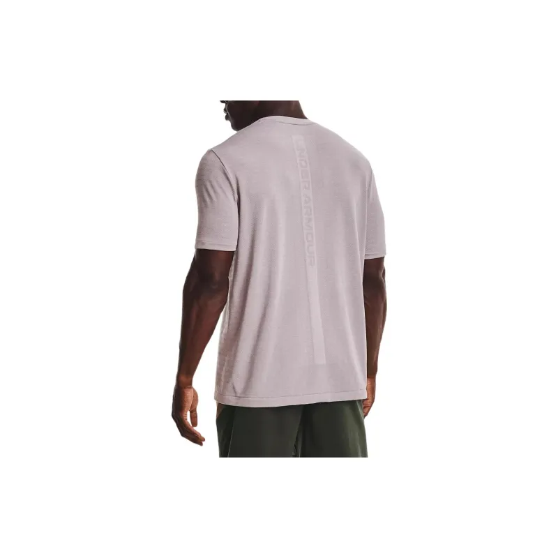 Under Armour RUSH Set in Sleeve T Shirt Men's Limestone White-3