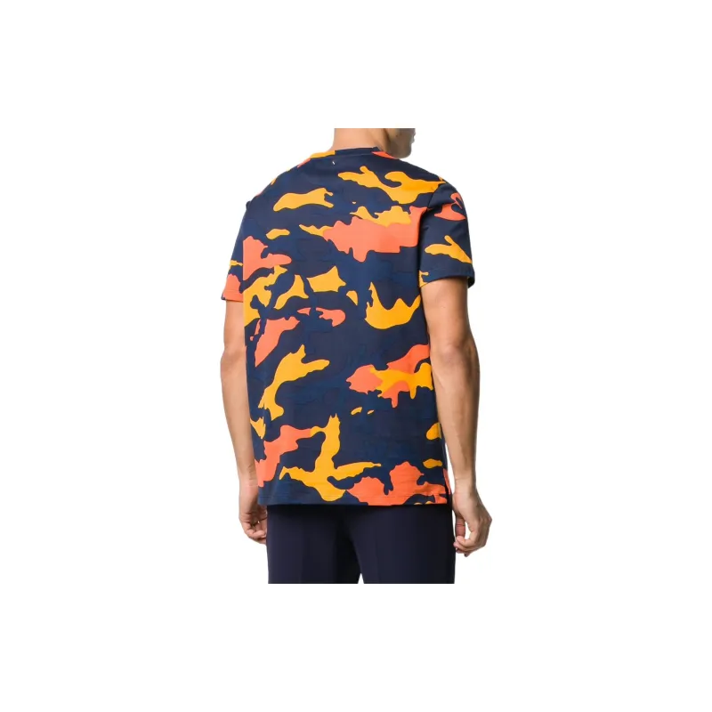Valentino T-Shirts Men Camouflage Blue-2