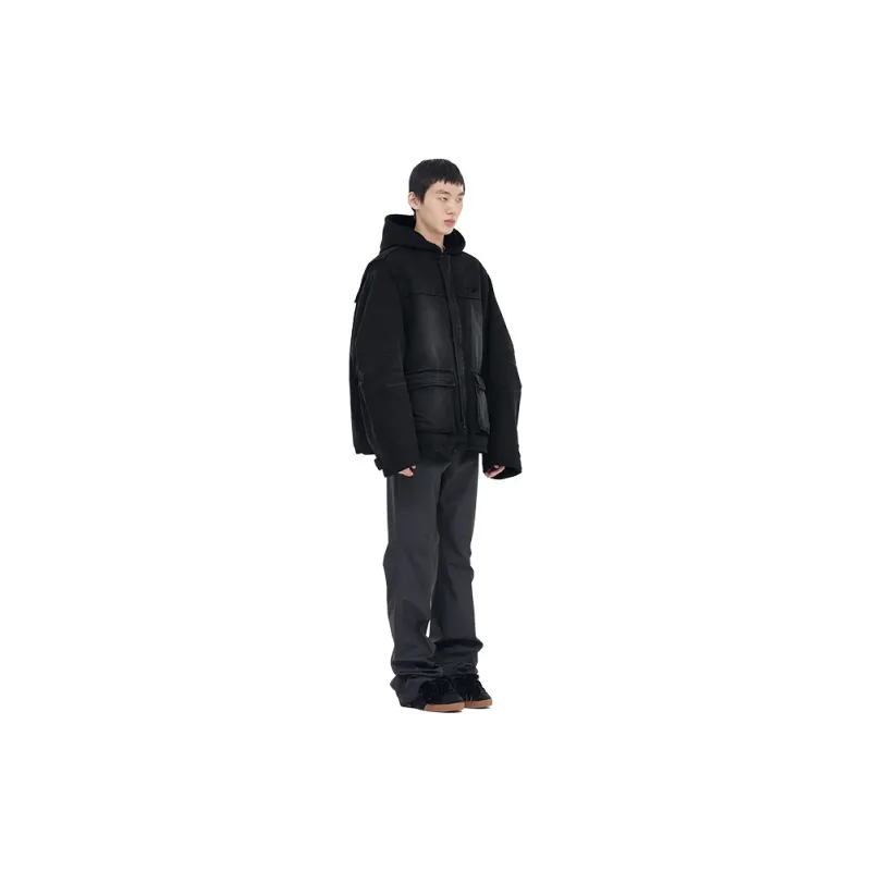 WE11DONE Denim Jackets Unisex Black-4