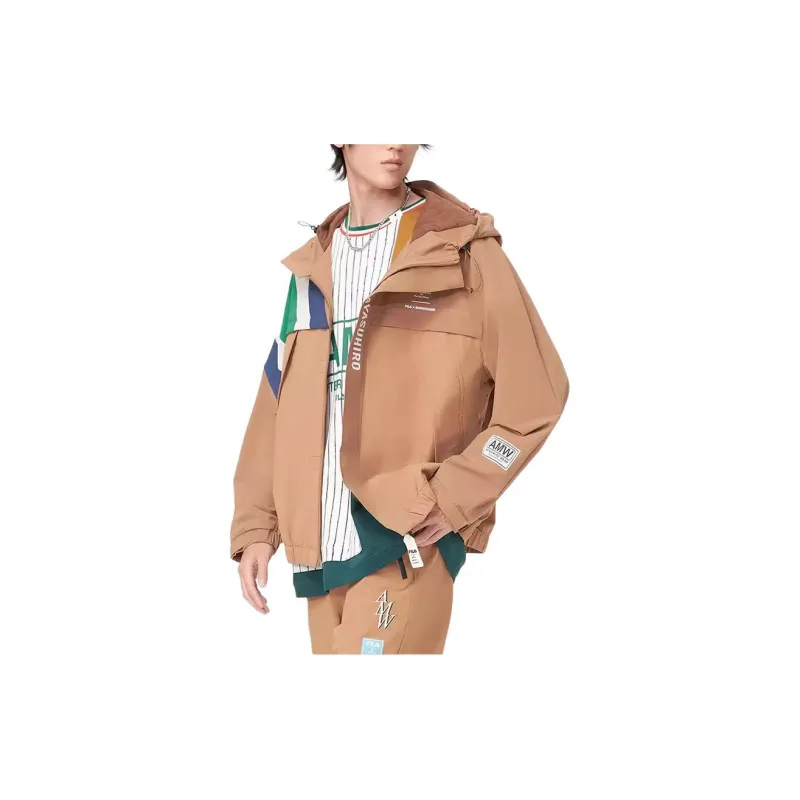 FILA MIHARA YASUHIRO Collaboration Collection Jacket Men's Brown Yellow & Chestnut-2