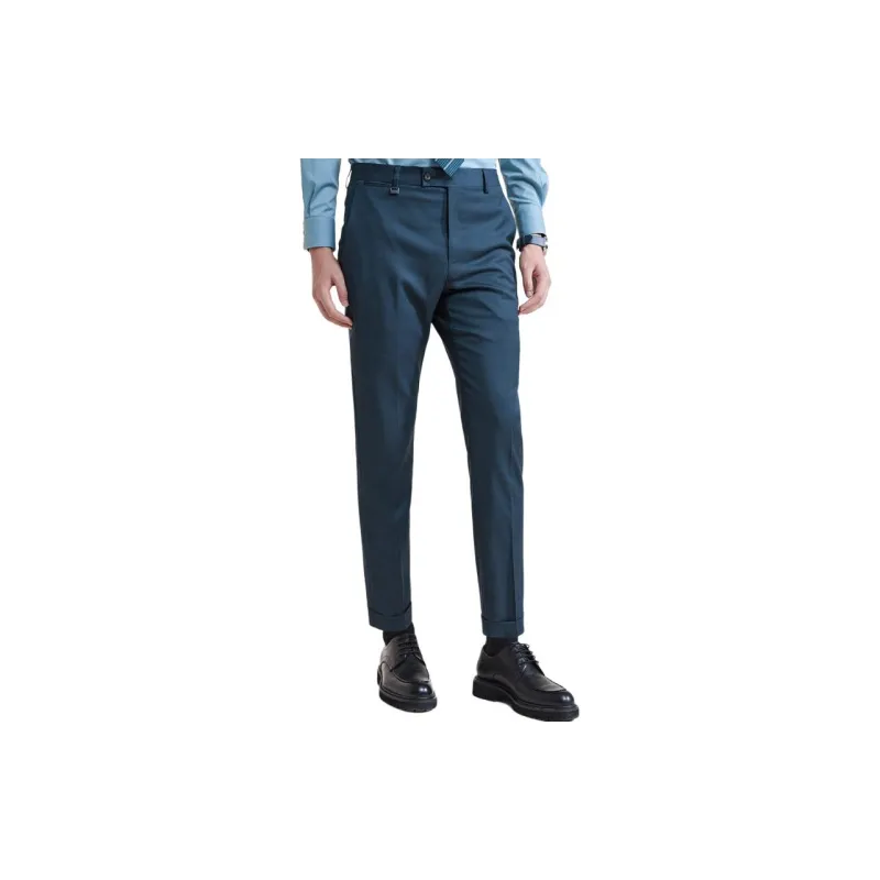 SAINT ANGELO Suit Trouser Men's Blue Green-3