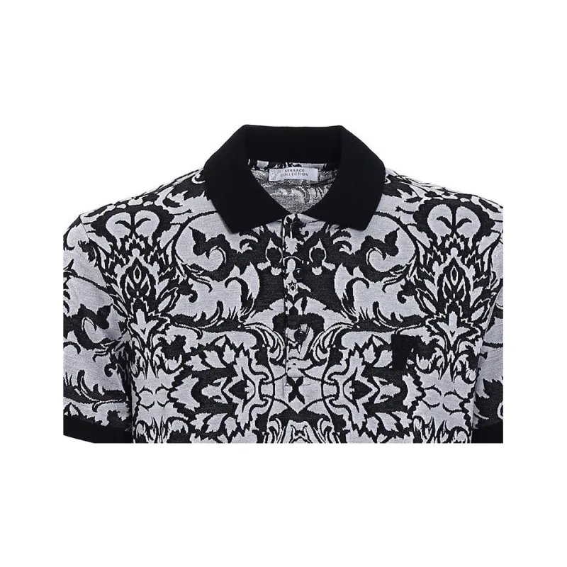 VERSACE Polo Shirts Men Black-6