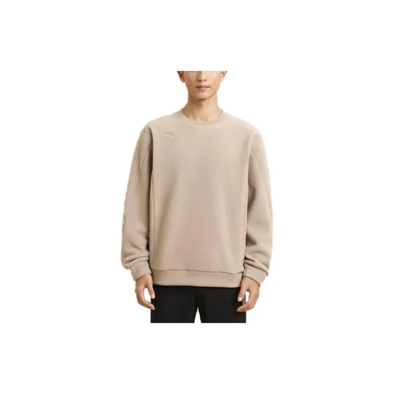 ANTA Variety Training Collection Sweatshirts Men Dark Gray Brown-2