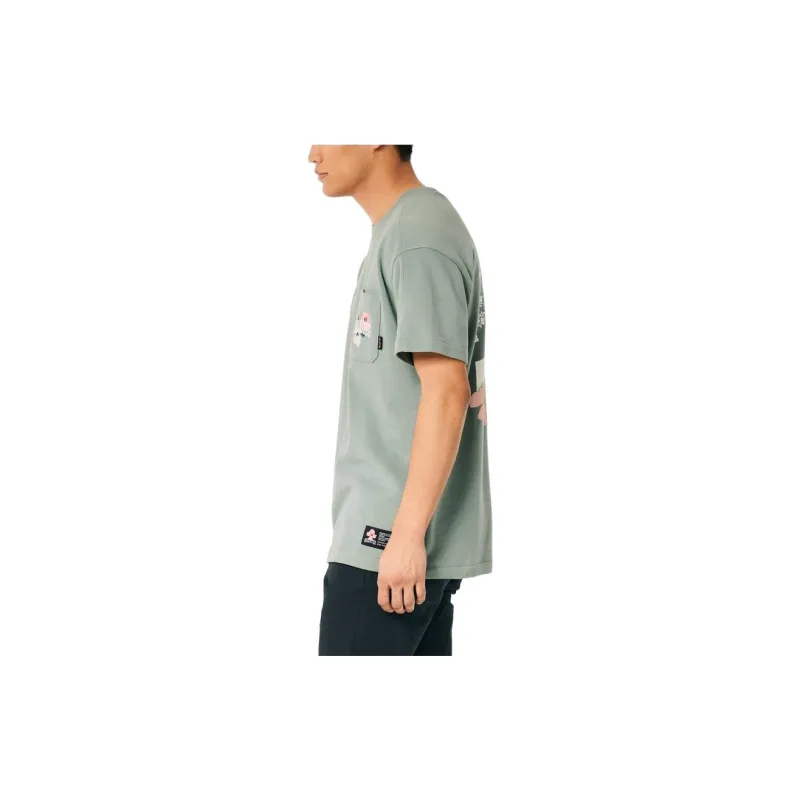 Hollister T-Shirts Unisex Sage Green-2
