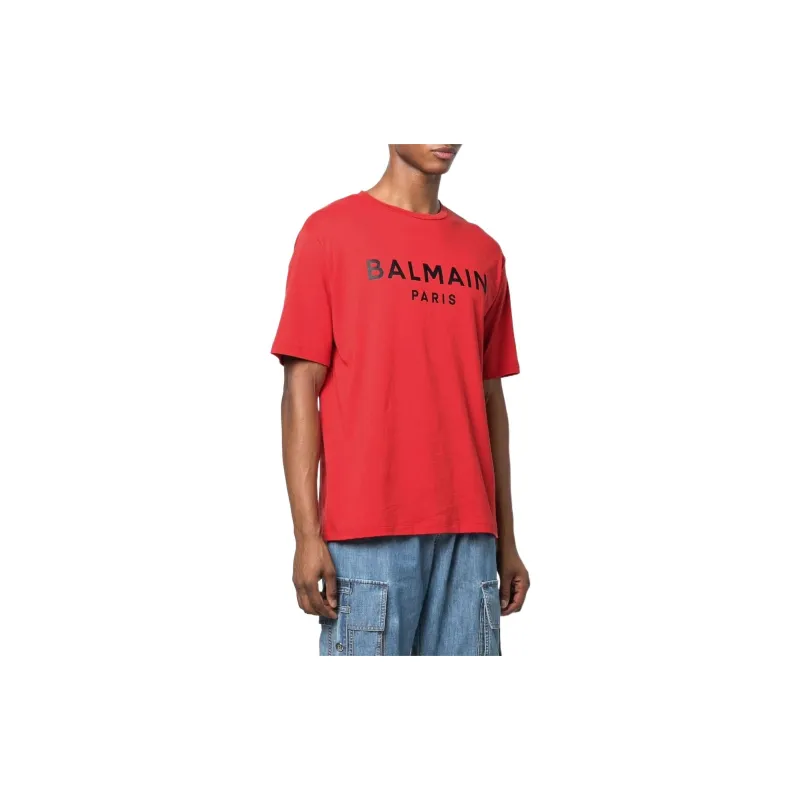 BALMAIN T Shirts Men Red-1