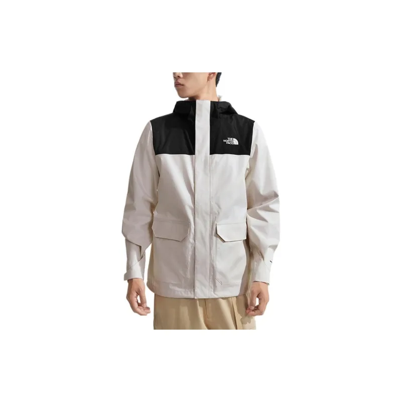 THE NORTH FACE ICON Waterproof And Windproof Windbreaker Jacket Men's Dune White-1