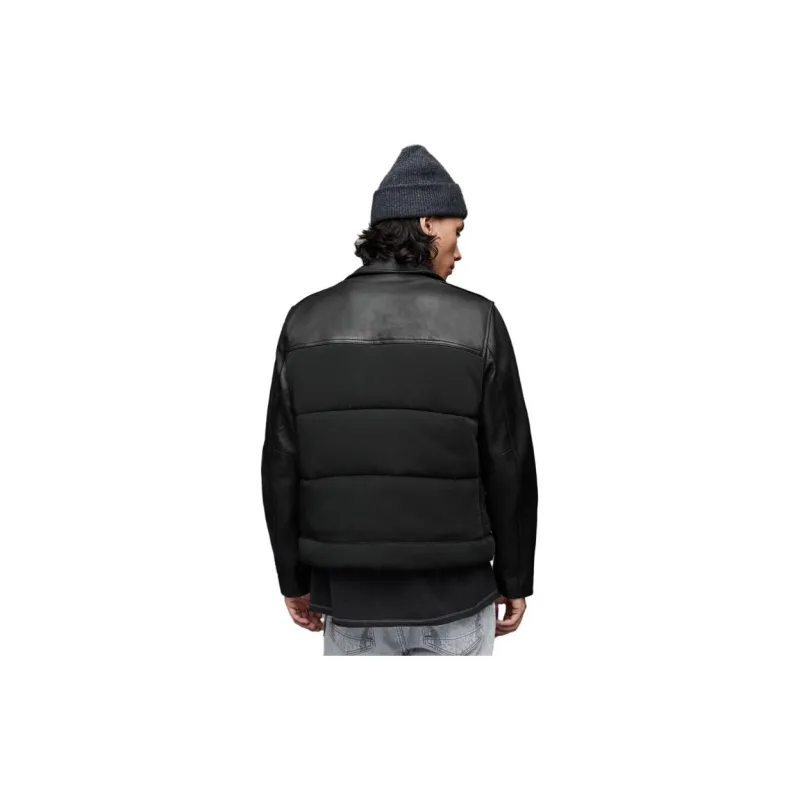 ALLSAINTS Leather Jackets Men Black-2