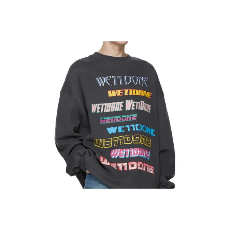 WE11DONE Logo-print Rib-trimmed Sweatshirt-5