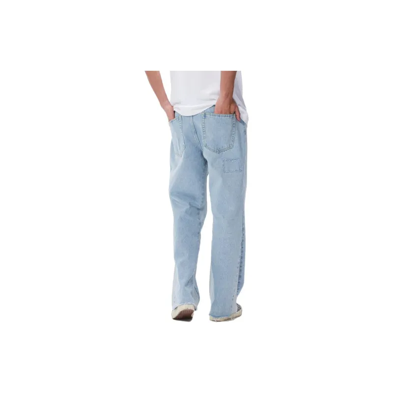WAITINGWAVE Jeans Men's Light Blue-4