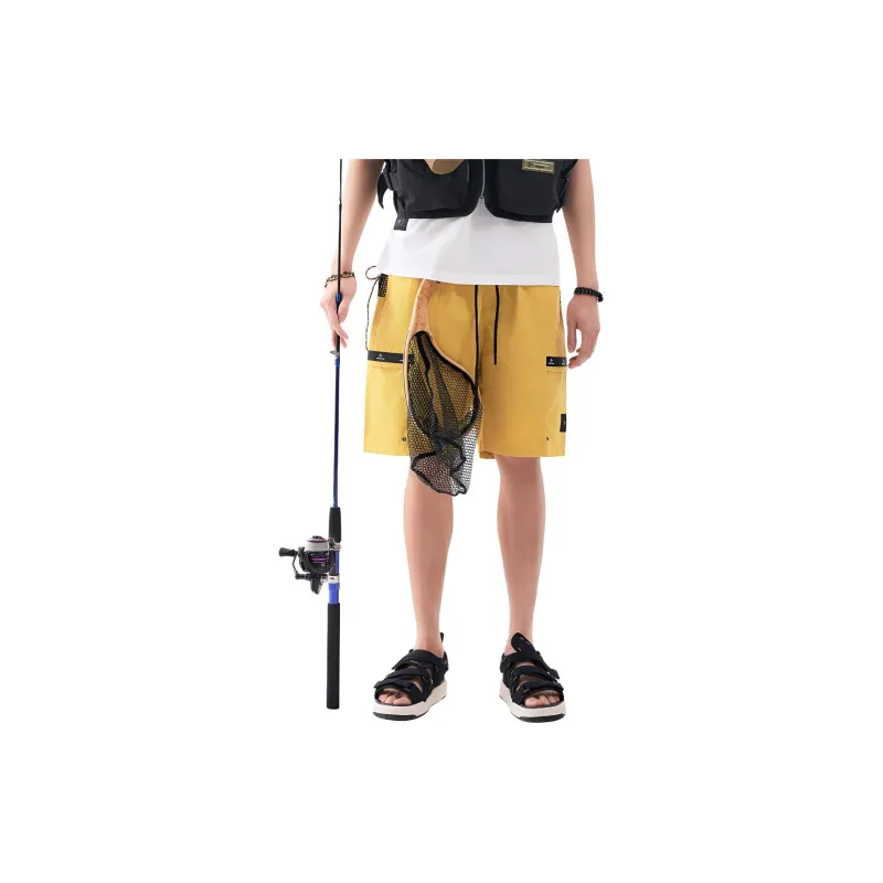 GOLDLION Casual Shorts Men's Medium Yellow-2