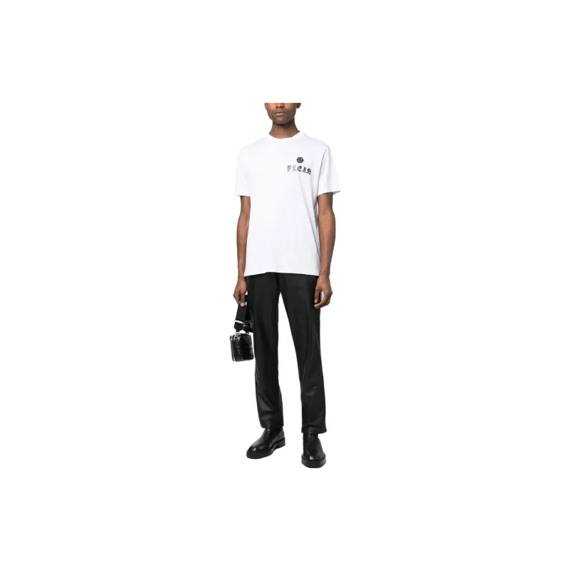 PHILIPP PLEIN Chest Logo print Detail T shirt-1